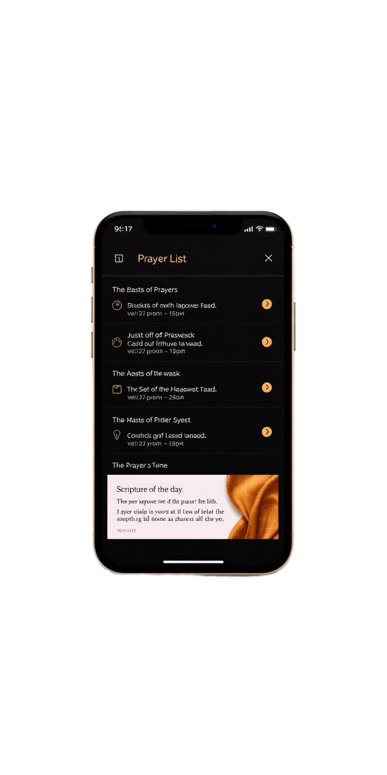Prayer Watch app — prayer list
